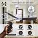 Atlas Alessandra - LK 72 inch Matte White with Matte Black Blades Transitional Ceiling Fan